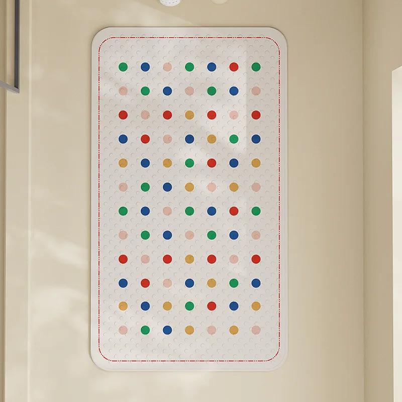 Коврик для ванной KONI из ПВХ, мягкий, для душа, нескользящий, с присосками, массажный коврик для пола, безопасный для детей