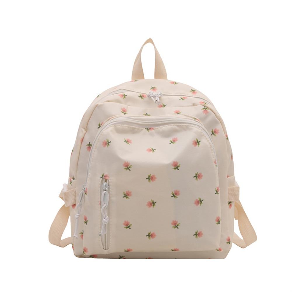 Small Size School Bag Korean Styles Girls Handbag Casual Women Floral Backpack Daily Use