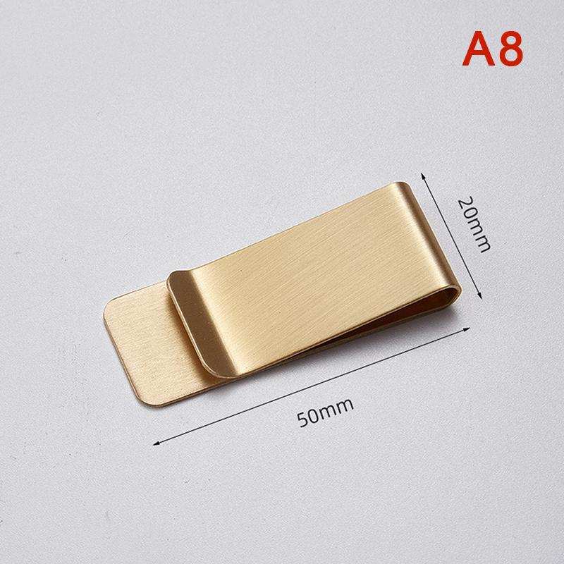 Высококачественный металлический зажим для денег из нержавеющей стали, простой серебряный зажим для денег, держатель для купюр для мужчин и женщин