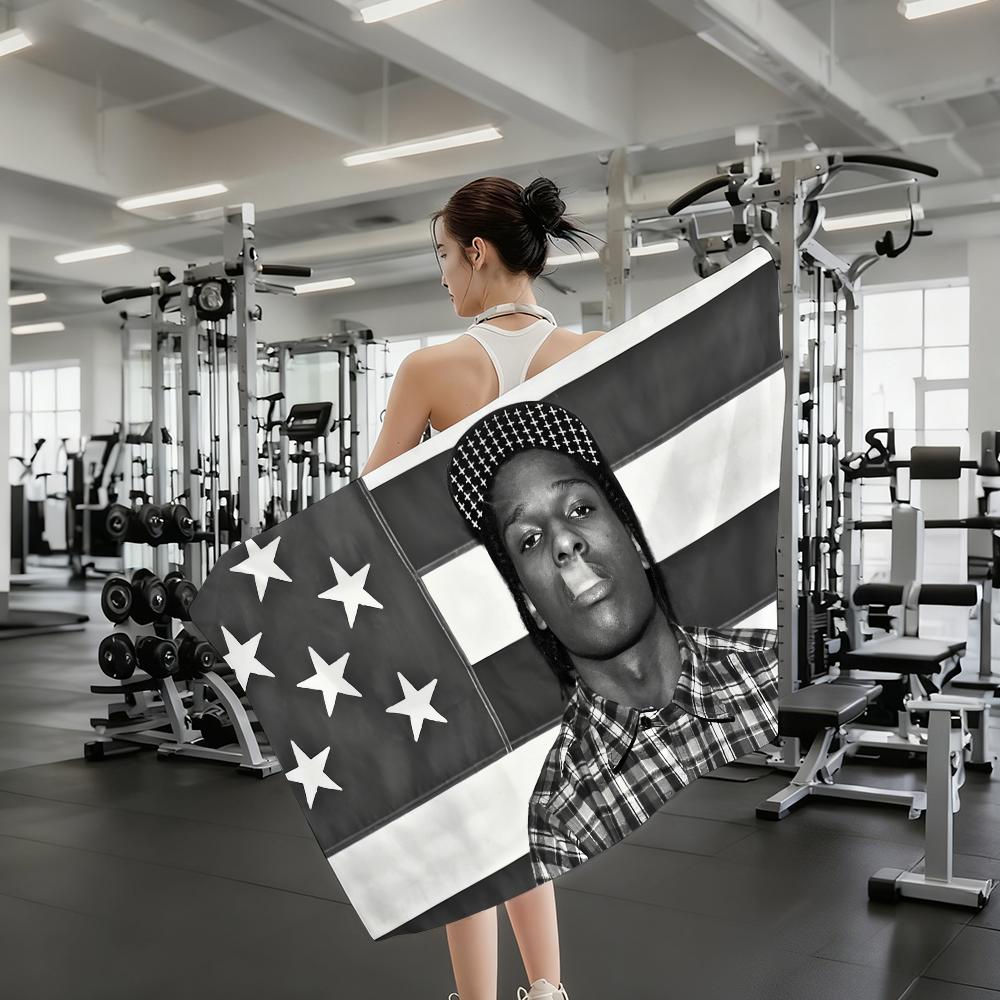 Рэпер A-Asap R-Rocky Не Будь Глупым Полотенце Быстросохнущее Впитывающее Пляжное Полотенце для Спорта, Фитнеса, Плавания и Активного Отдыха