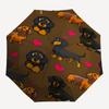 Dachshund Heart- Automatic Umbrella, Four Seasons Portable Folding Umbrella, Suitable for Men and Women, Travel, Daily Compact Umbrella, Out