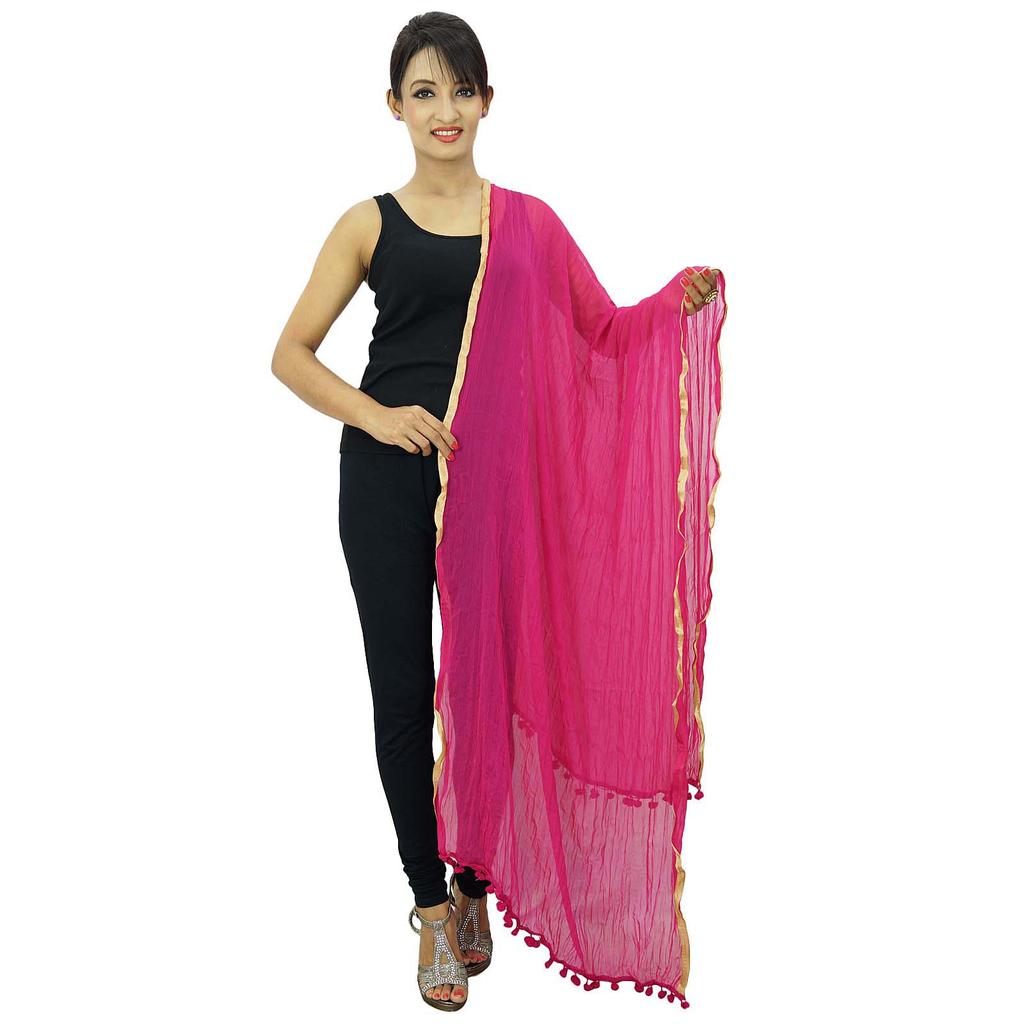 Шарф на шею Dupatta Woman Chunni Chiffon Blend Indian Stole Throw