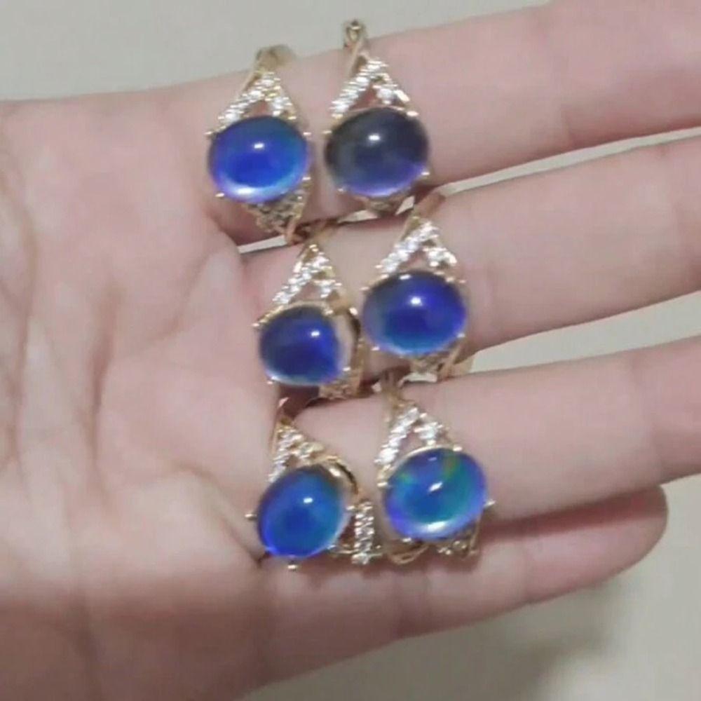 Temperature Control Color Changing Color Ring Oval Color Changing Mood Ring  Men Women