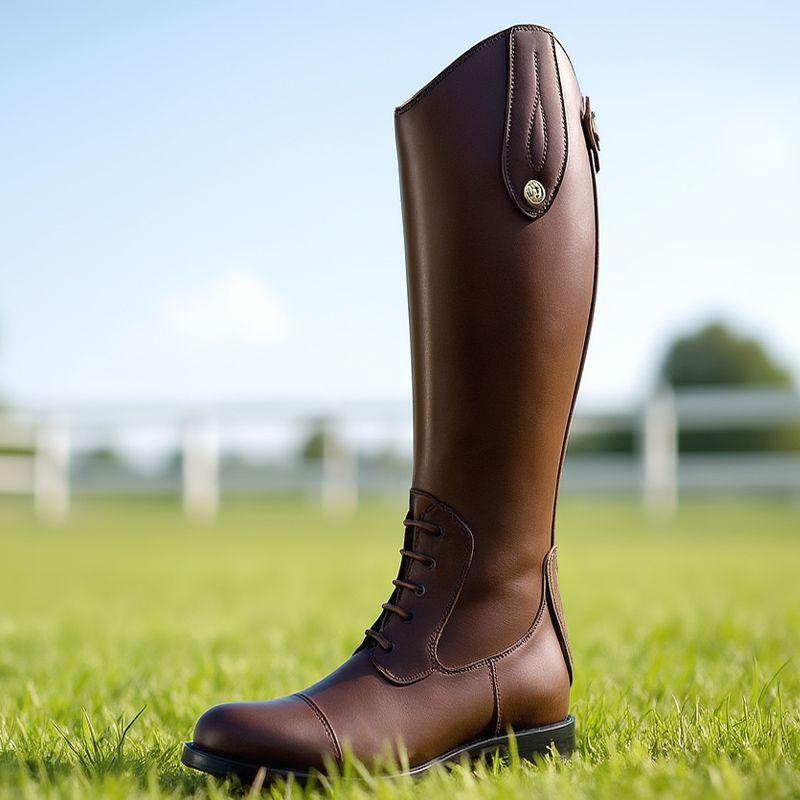 Non-Slip Equestrian Boots Leather Equestrian Supplies Long Boots Riding Equipment Ultra Footwear Resistant Horse Rider Shoe