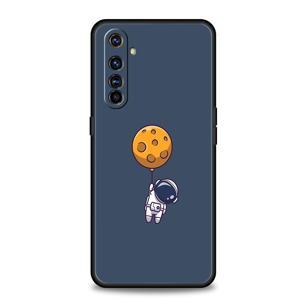 Милый чехол для телефона с астронавтом для Realme 13 12 11 10 9 8 5G 7 C25 C35 GT5 GT3 GT2 Pro Plus Для Realme GT Neo 2 3 3T 5 Чехол