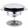 Silver Pop Up Bath Drain Lift and Turn Bathtub Drain Stopper Tub Dain Stopper for Kitchen Bathroom