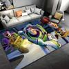 1pc Toy Story Pattern Area Rug Soft Flannel Floor Mat for Living Room, Bedroom, Sofa Coffee Table Floor Mat, Machine Washable
