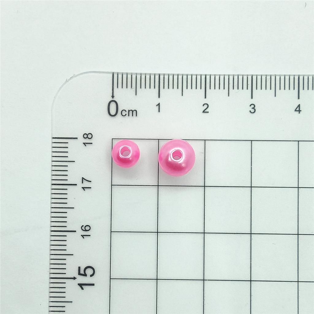 Жемчужные разделители, свободные бусины, 50/100 шт., акриловые аксессуары для изготовления ювелирных изделий, круглое ожерелье, браслет, серьги «сделай сам», 6/8 мм