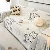 Nordic Style Cartoon Simple Chenille Sofa Cover Cloth Anti-Scratching Four Seasons Universal Sofa Towel Sofa Cover