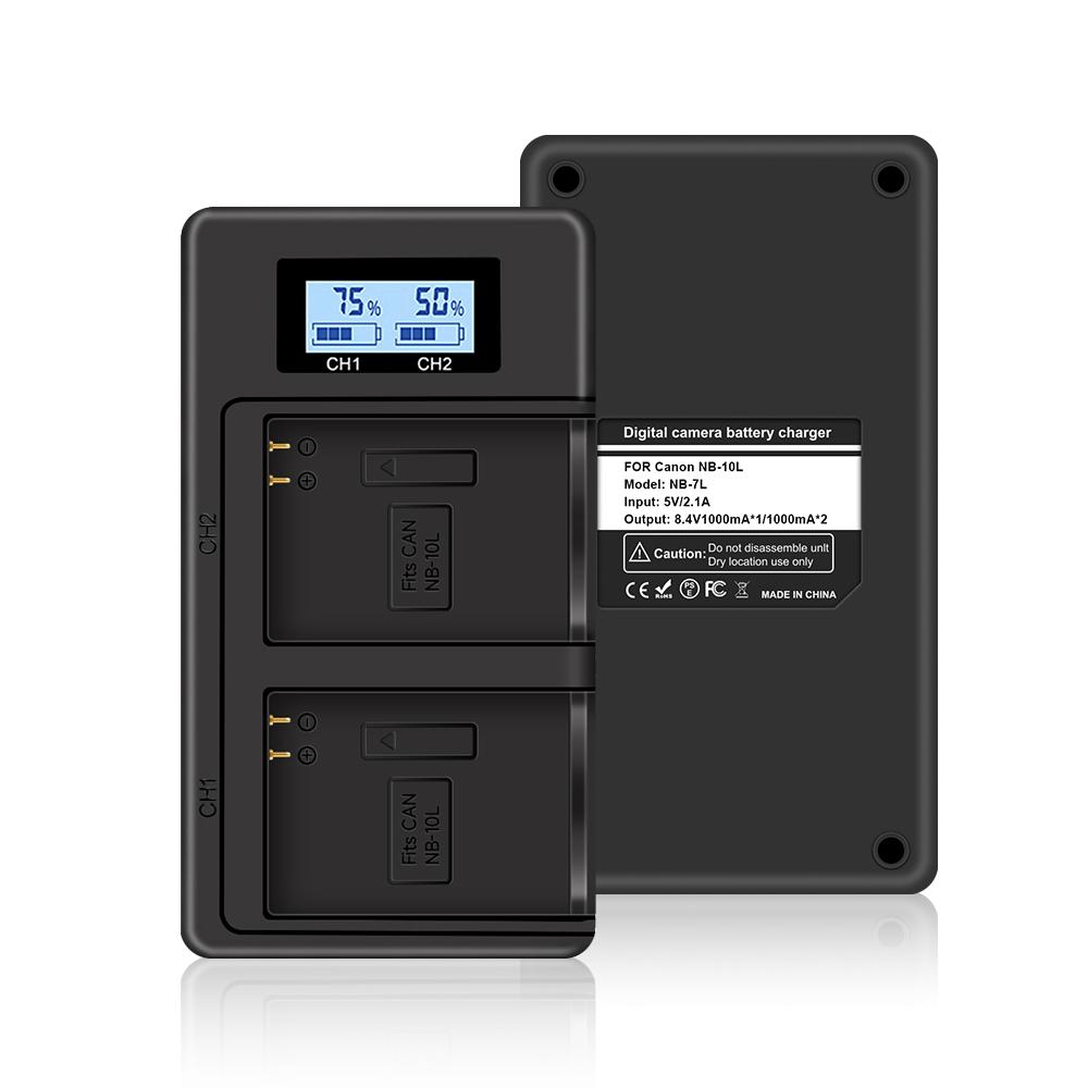 PALO 1400 мАч NB-10L NB10L + ЖК-дисплей Pengisi Daya с портом типа C и USB-кабелем для Canon G1X G15 G16 SX40HS SX50HS SX60HS SX40 SX50