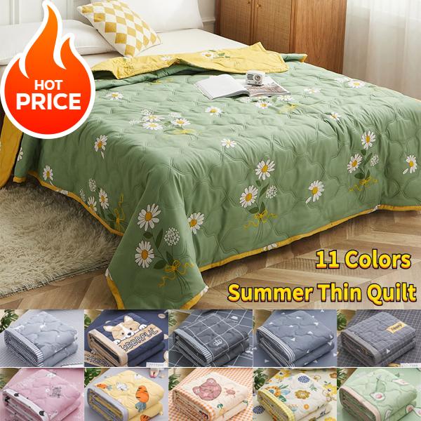 2027 New Daisy Printed Quilting Summer Quilts Mechanical Wash Soft Comforter Single Double Blanket Quilt for Children Adult 200x230cm Hotel Travel
