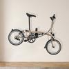 Настенное крепление для велосипеда, прочная металлическая горизонтальная вешалка для велосипеда, экономящая место, для дома, гаража, квартиры, горной дороги, настенная стойка для хранения велосипеда