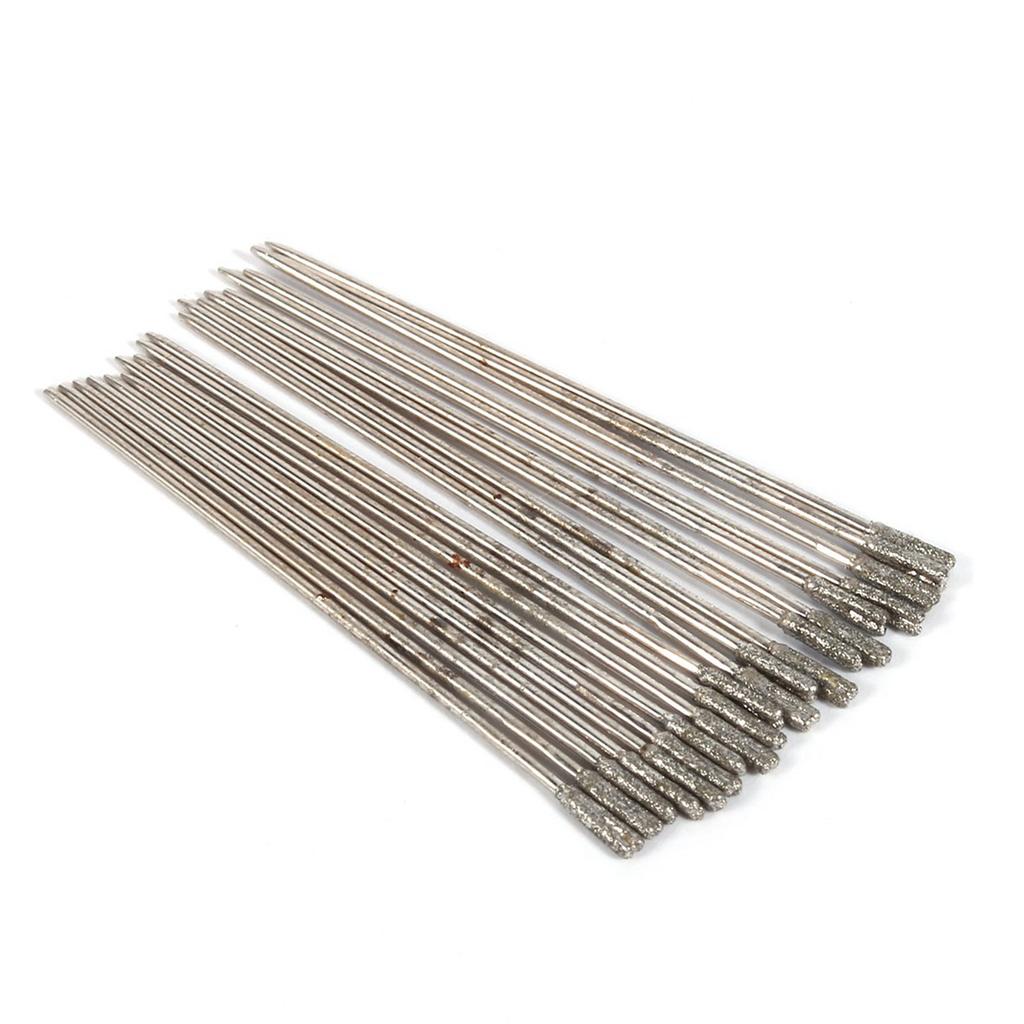 20 шт 1 мм алмазное покрытие гранильное сверло твердое сверло игла для ювелирных изделий агат