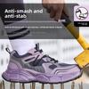 Steel Toe Work Shoes Lightweight Industrial Safety Shoes For Women Anti Puncture Field Shoes Comfortable Sneakers For Women