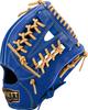 ZETT Youth Baseball Soft Navy X Pastel Brown Size BJGB74550F Glove, Steer, All-Around, Left-Handed Throw, (2532), LL,