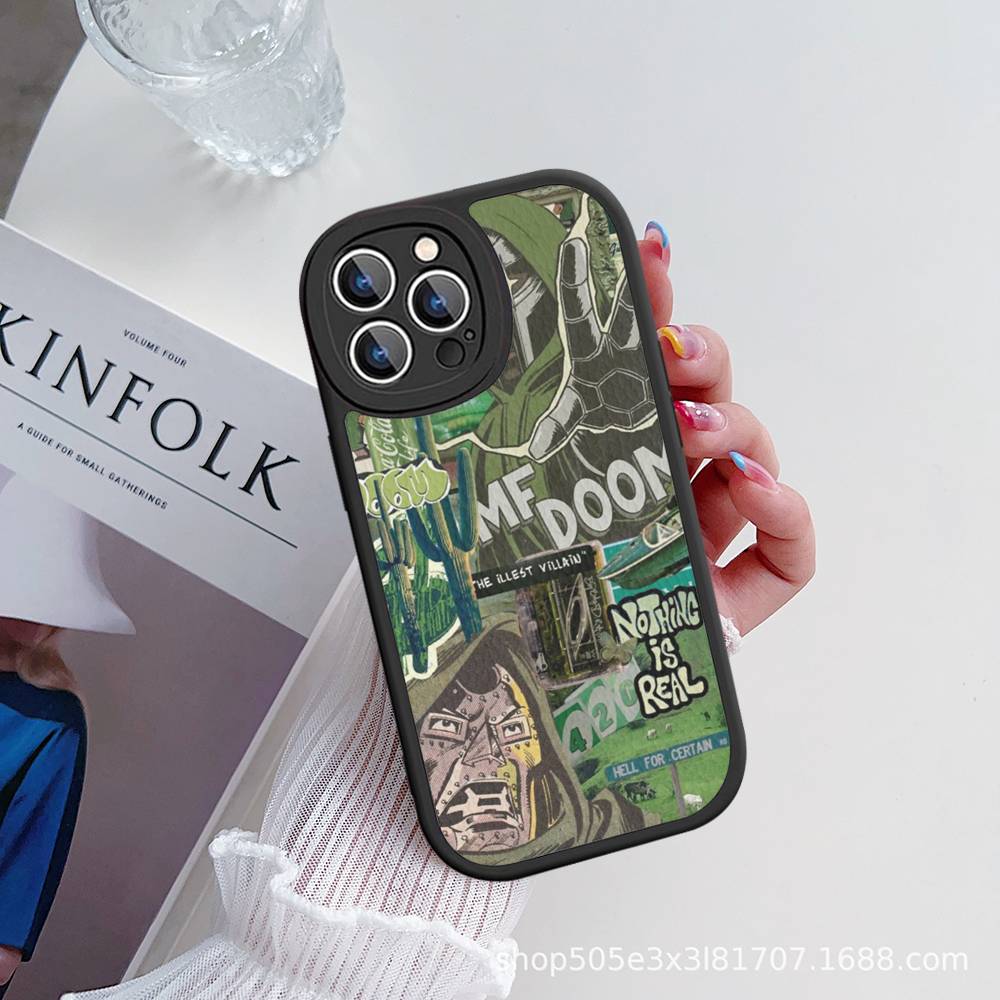 MF-DOOM Rapper For IPhone 16 15 14 16E 13 12 11 Pro Max Plus Phone Leather Case