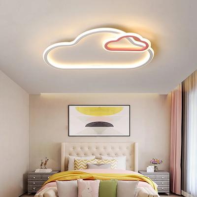 Современные светодиодные потолочные светильники Clouds, светодиодные светильники Lustre LED для детской комнаты, детская спальня, розовый/голубой цвет, минималистичное светодиодное освещение WF1116
