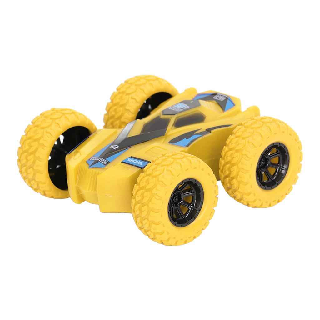 Double Sided Pull Back Car Friction Powered 4 Big Tires 360 Degree Rotating Mini Flips Inertia