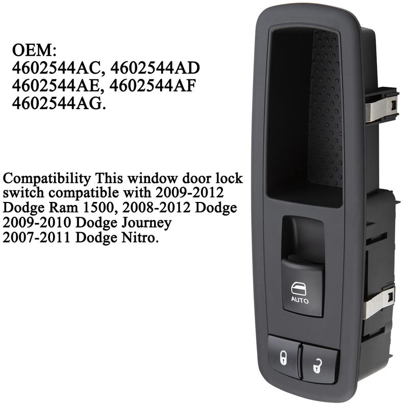 Car Power Master Window Control Switch Button Console Passenger Side 6 P For Dodge Journey Chrysler Town Country Jeep Liberty