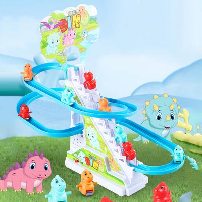 Животные Игрушка для подъема по лестнице Раннее образование Электрическая горка с треком Игрушки Конструктор Маленький пингвин Игрушки для подъема для мальчиков девочек