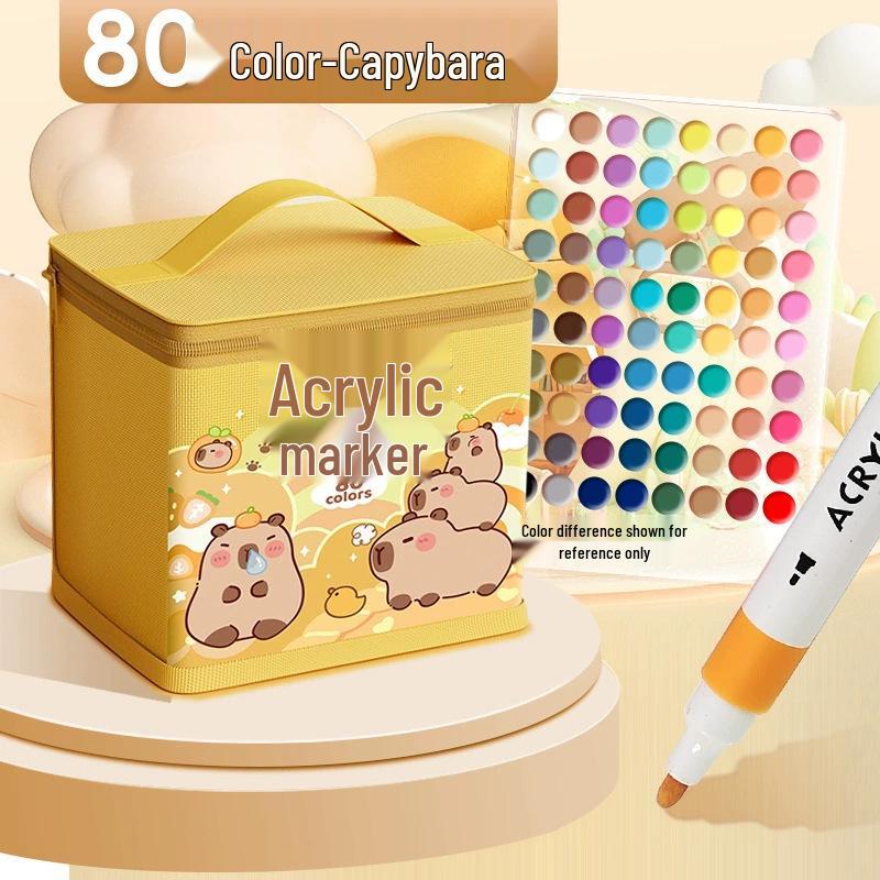 Акриловый маркер - Смываемый, Не растекающийся, Быстросохнущий, Наслаиваемый, Водостойкий маркер для искусства и школы.