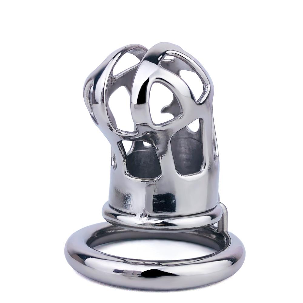 FRKO Hollow Breathable BDSM Male Chastity Cage Stainless Steel Lock Cock Bird Cage BDSM Loyalty of Men Sextoys Gay Ship From USA Good product