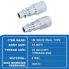 4PCS Steel Industrial Air Coupler and Plug Kit  Industrial and Automotive Air Tools