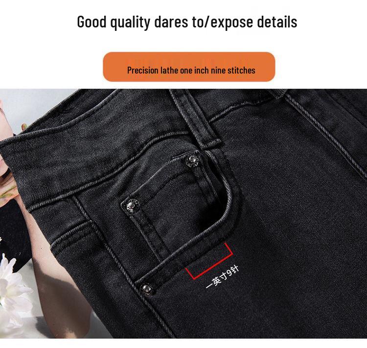 2025 Slim-Fit High-Waisted Skinny Jeans for Plus-Size Women, Velvet-Lined for Winter, Flattering and Comfortable