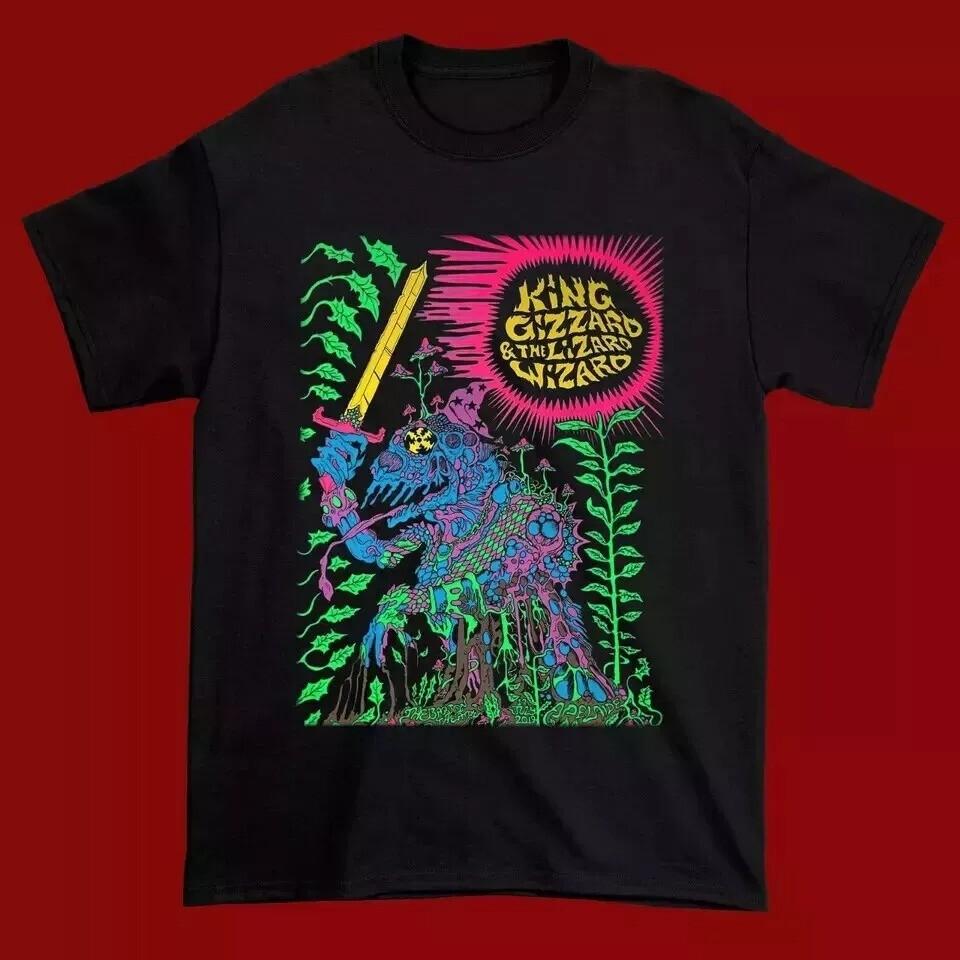 New King Gizzard and the Lizard Wizard Black Gift Cotton T-Shirt S-4XL