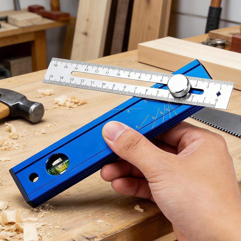 Многоугловой точный разметочный инструмент с угломером для деревообработки, мебели, ящиков, дверей, металлообработки