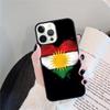 Чехол для телефона с флагом Курдистана Для iPhone 17 Air 16 15 13 12 11 14 Pro Max MAX 14 Plus Чехол coque