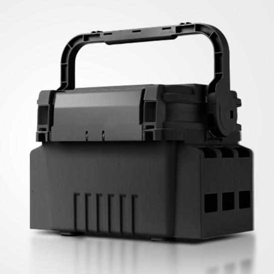 Multifunctional Portable Fishing Box Fishing Pole Holder with Handle Multi-layer Large Capacity Bait Organizer Fishing Box