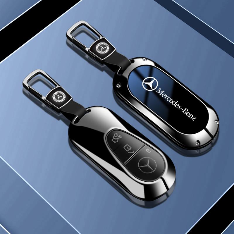 Car Key Case Cover Shell TPU Shell Fob Holder Protector For Mercedes Benz 2022 C S Class W206 W223 S350 C260 C300 S400 S450 S500 HP3