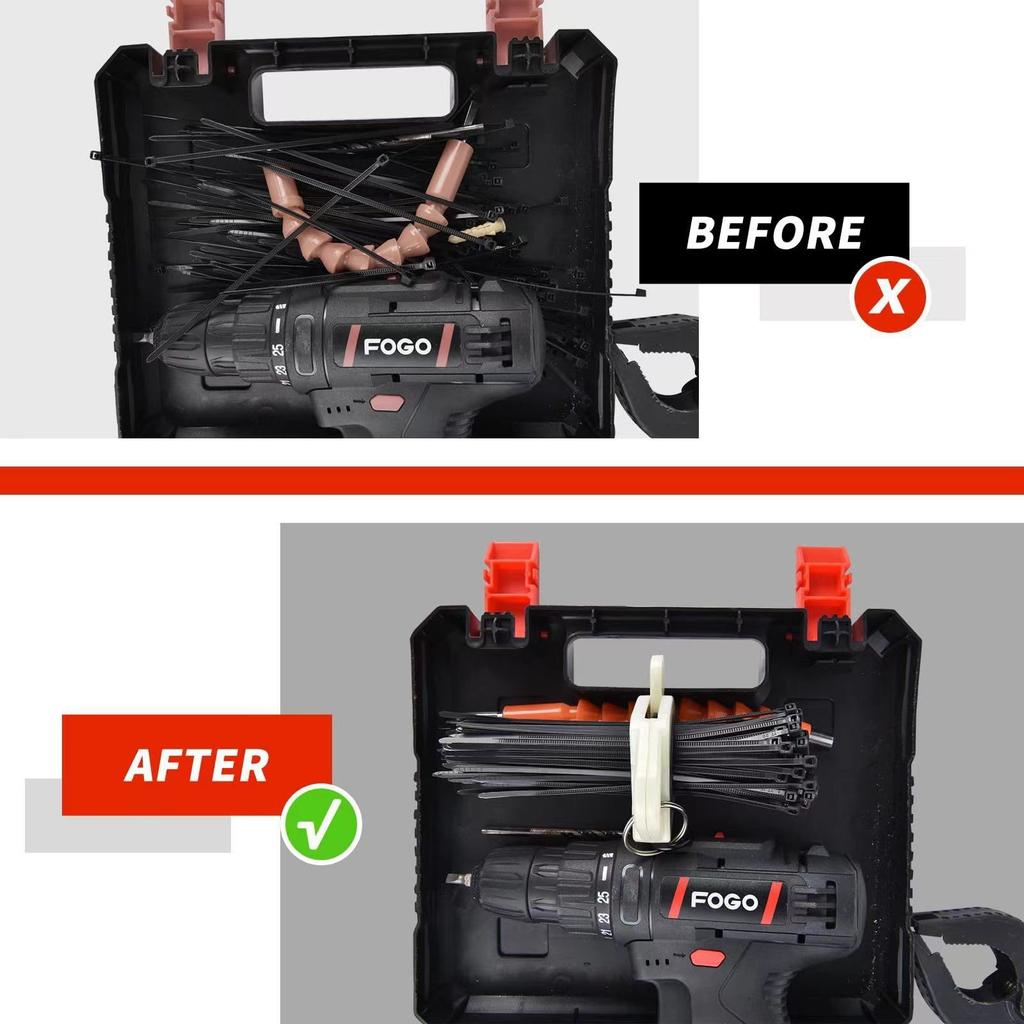 Органайзер для стяжек, легкий пластиковый держатель для кабельного органайзера, многоразовый натяжитель для кабельных стяжек, кронштейн для кабельных стяжек, инструмент для управления кабельными стяжками