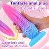 Цветной Щупальце Анальная Пробка Большая Анальная Дилдо Присоска Большая Пробка для Ягодиц Женский Мастурбатор Анальный Дилататор Игрушки для Взрослых для Мужчин и Женщин