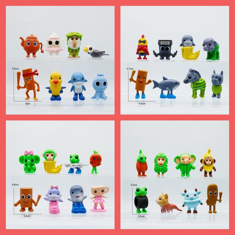 8 шт./Набор Мини Тунг Тунг Тунг Сахур Фигурки Модель ПВХ Итальянский Мозголом Тун Тунг Тунг Сахур Фигурки Действия Игрушки