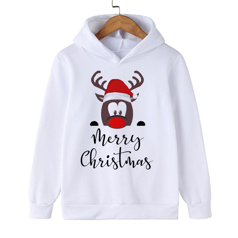 Толстовки с капюшоном Manga Cartoon Christmas, забавная детская рождественская одежда для детей, девочек и мальчиков, толстовка Manga с капюшоном для малышей, повседневный топ