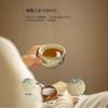 Imitation Song Ru Kiln Happy Eyebrows Zen Cup Ceramic Master Cup Household Kung Fu Tea Set Personal Tea Cup Tea Cup
