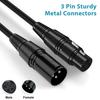 HOLDLAMP 9.8ft/3m DMX Cable, 3-Pin DMX Cable with XLR DMX512 Male To Female, Stage Lighting Signal Cable, Widely Used for Stage and DJ Lighting Connec