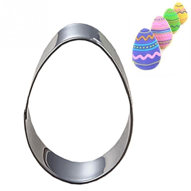 4Pcs/Set Cake Cutters Easter Series Rabbit Shape Mold Cookie Stencils Stainless Steel Metal Baking