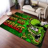 Персонализированный коврик Rat Fink для гостиной, спальни, крысиная нора, коврик для старой школы, подарки для отца, коврик для мотоцикла Fink на заказ