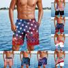 Мужские повседневные модные шорты с принтом в честь Дня независимости, мужские свободные дышащие шорты с принтом