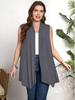 Plus Size Women's Sleeveless Shrug Cardigan - European & American Style
