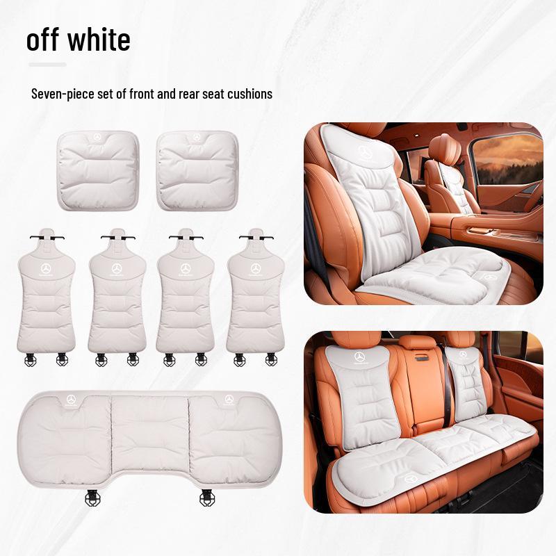 Всесезонные чехлы на сиденья автомобиля из кожи наппа для Mercedes-Benz, BMW, Tesla и Volkswagen - Мягкие для лета
