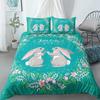 Cartoon Cute Dog/Rabbit Bedding Set Nordic King Single Twin 90/135/150 Bed Cover 240×220 Duvet Cover For Girl Boy Kid Teens Gift