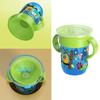 Baby Sip Cup with 360Degree Rotating Lid Portable Easy Grip Handle Leakproof Cup Learning Drink Water Bottle