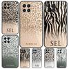 Персонализированный чехол с леопардовым принтом Initials Skin для Samsung Galaxy M12 M22 M32 M52 M13 M23 M33 M53 M20 M21 M31 M51 M14 M34 M54 M30s