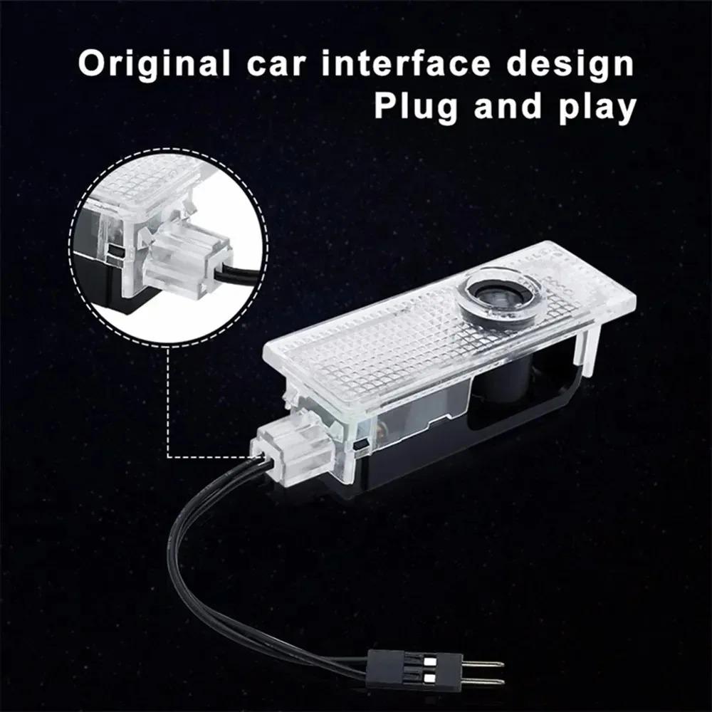 2/4Pcs for BMW X1-X6 series E81 E82 E87 E88 F20 F21 20-18 projector G11 G12 G30 G31 Car LED welcome light is suitable Accessory DL8