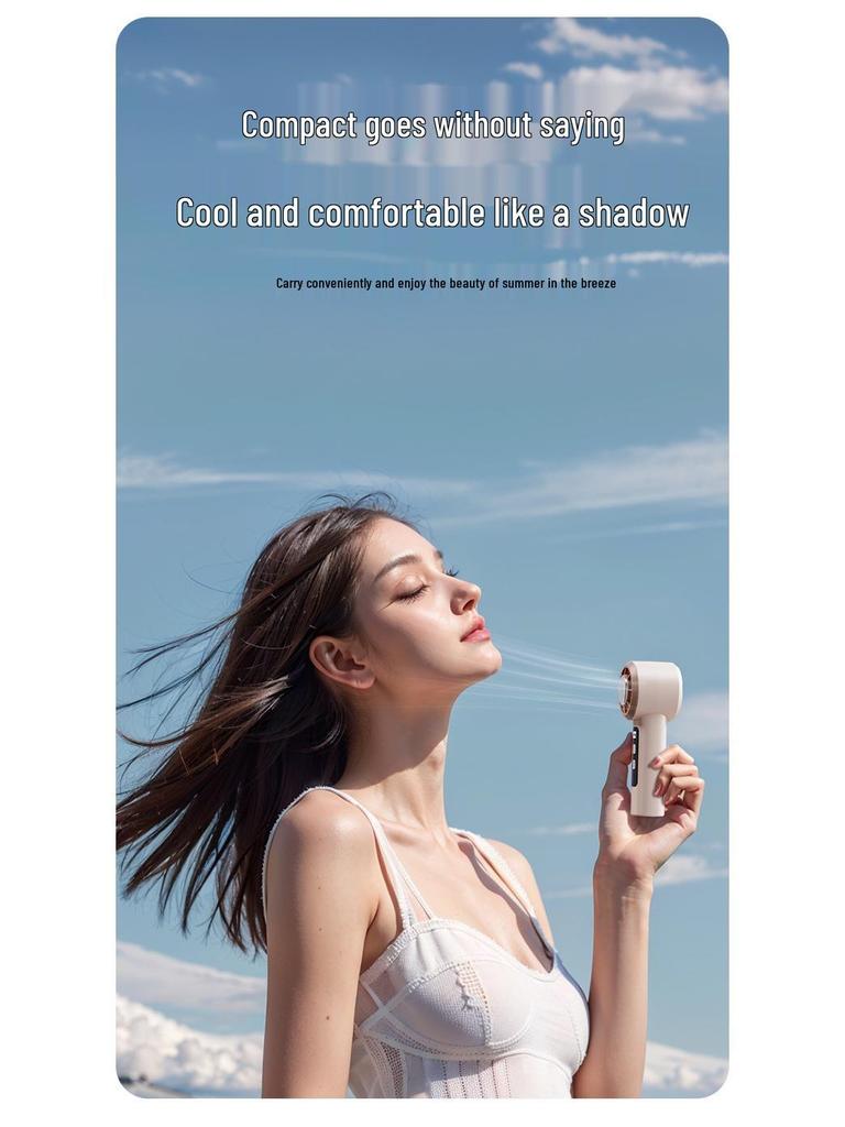 Handheld Mini Air Conditioner Fan 2025 - Long Battery Life, USB-Powered, Compact Cooling