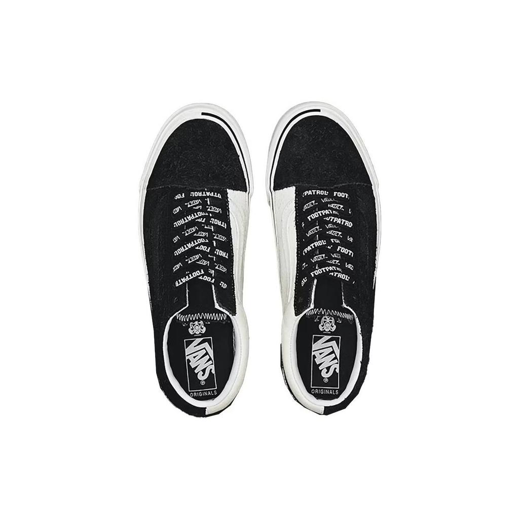 Vans Footpatrol X Серия Old Skool Удобные Универсальные Низкие Кеды для Скейтборда Унисекс Кроссовки Черные VN0A36C8S2Q1